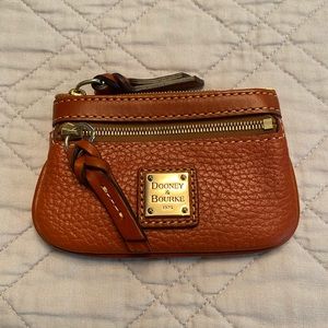 Dooney & Bourke Pebbled-Leather Coin & Key Purse